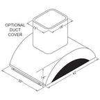  Vent-A-Hood 42-inch Ceiling Mount Range Hood IZTH-242SS IMAGE 2