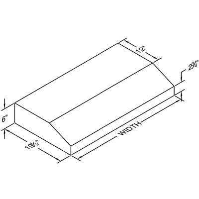  Vent-A-Hood 24-inch Under-Cabinet Range Hood PRH6-K24SS IMAGE 2