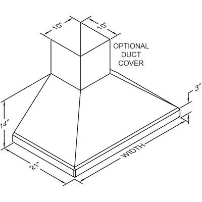  Vent-A-Hood 48-inch Wall Mount Range Hood SLDH14-248SS IMAGE 2