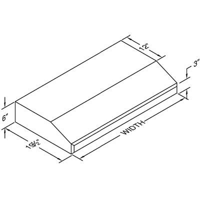 Vent-A-Hood 36-inch Under-Cabinet Range Hood SLH6-K36SS IMAGE 2