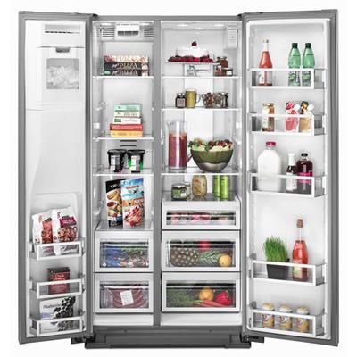  JennAir 36-inch, 23.5 cu. ft. Counter-Depth Side-by-Side Refrigerator with Ice and Water JSC24C8EAM IMAGE 2