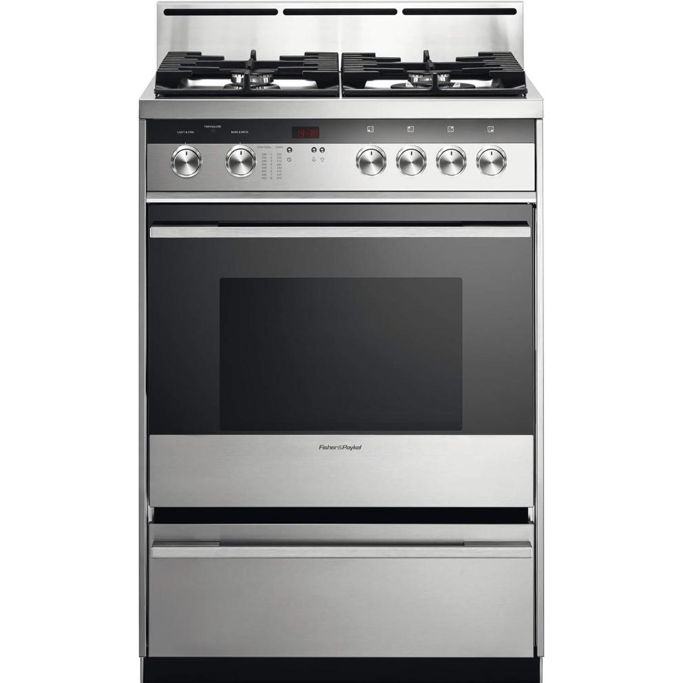  Fisher & Paykel 24-inch Freestanding Gas Range OR24SDMBGX2 IMAGE 1