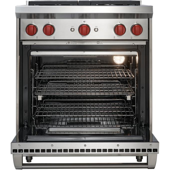  Wolf 30-inch Freestanding Gas Range with Convection GR304 IMAGE 2