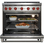  Wolf 36-inch Freestanding Gas Range with Convection GR366 IMAGE 4
