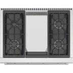  Wolf 36-inch Freestanding Gas Range with Infrared Griddle GR364G IMAGE 2