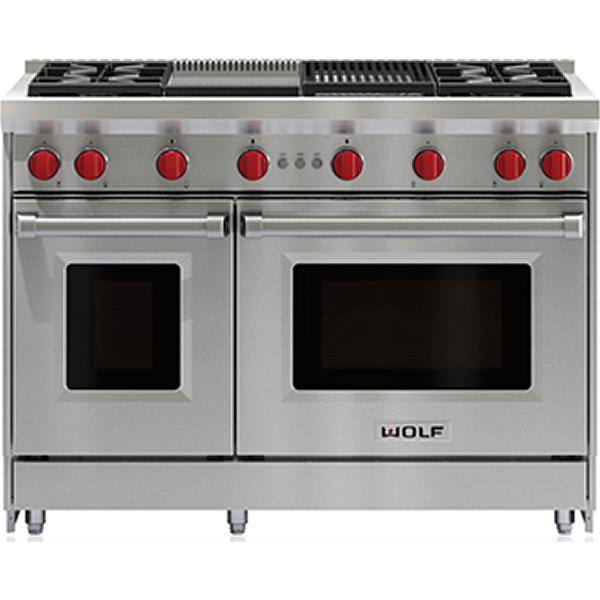  Wolf 48-inch Freestanding Gas Range with Convection GR484CG IMAGE 1