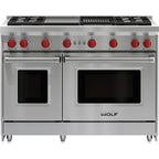  Wolf 48-inch Freestanding Gas Range with Convection GR484CG IMAGE 1