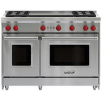  Wolf 48-inch Freestanding Gas Range with Convection GR484DG IMAGE 1