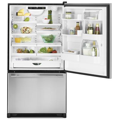  JennAir 36-inch, 19.8 cu. ft. Counter-Depth Bottom Freezer Refrigerator with Ice and Water JBR2088HES IMAGE 2