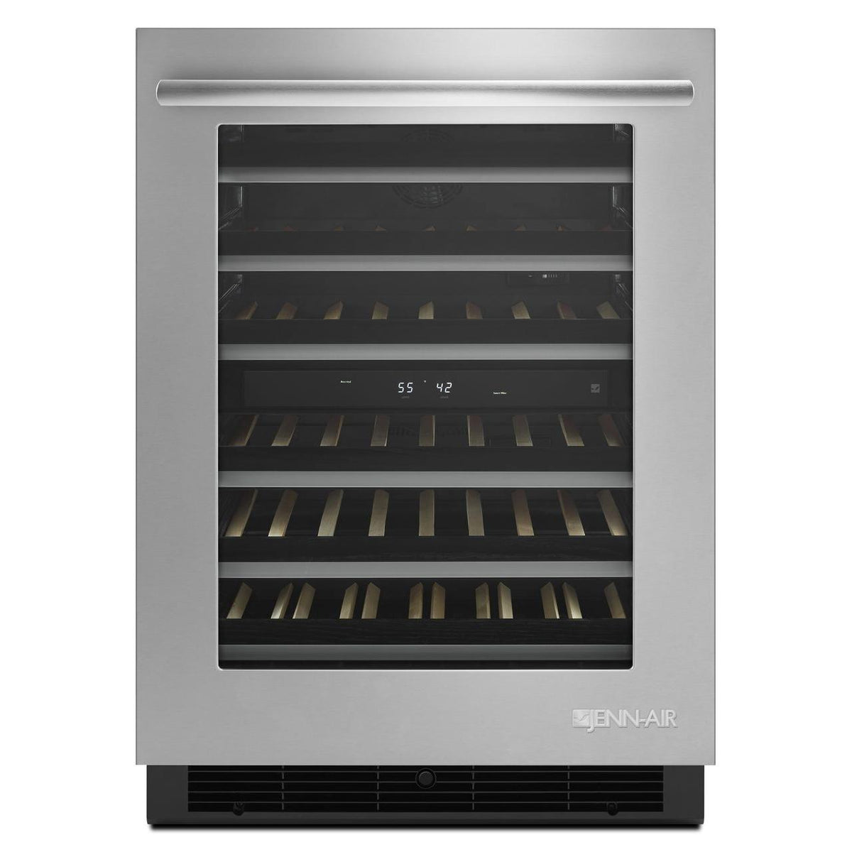  JennAir 46-bottle Built-in Wine Cooler with Independent Temperature Zones JUW24FLARS IMAGE 1