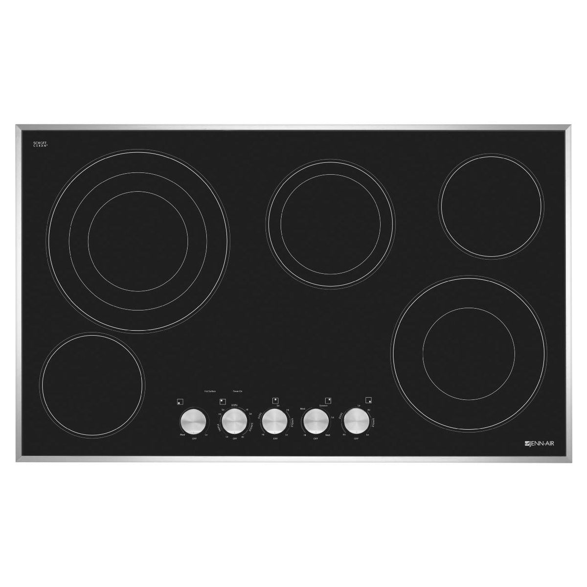  JennAir 36-inch Built-in Electric Cooktop with Dual-Choice™ Elements JEC3536BS IMAGE 1