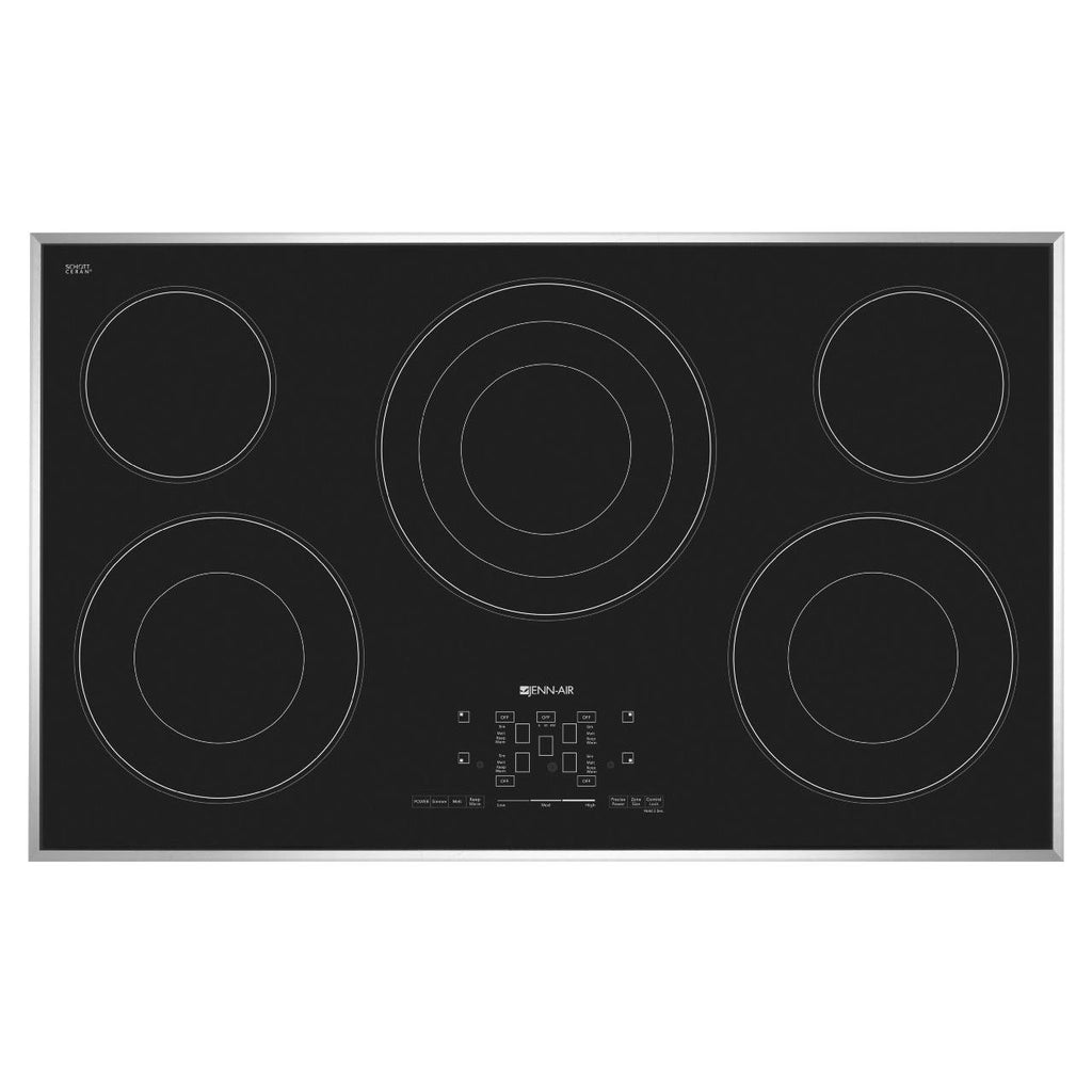  JennAir 36-inch Built-in Electric Cooktop with Dual-Choice™ Elements JEC4536BS IMAGE 1