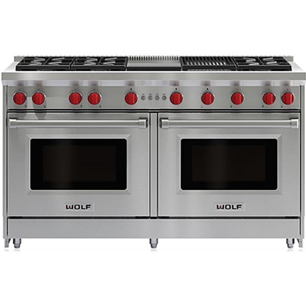  Wolf 60-inch Freestanding Gas Range with Convection GR606CG IMAGE 1