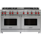  Wolf 60-inch Freestanding Gas Range with Convection GR606CG IMAGE 1