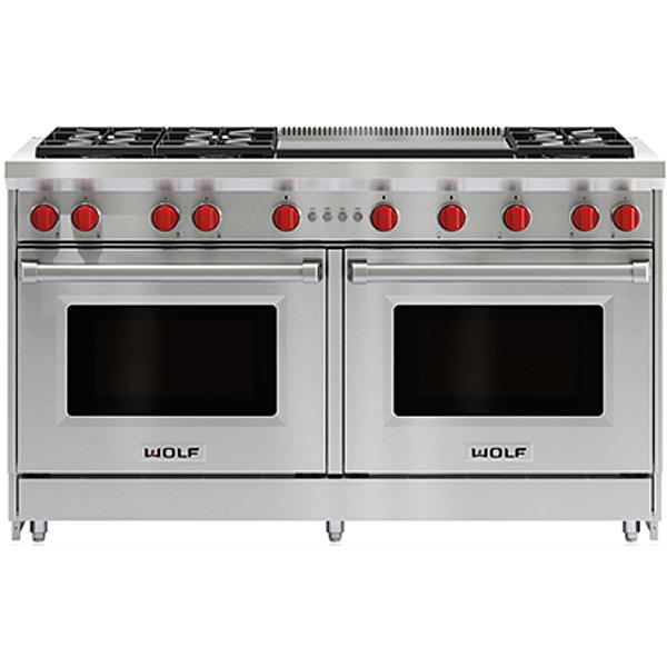  Wolf 60-inch Freestanding Gas Range with Convection GR606DG IMAGE 1