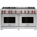  Wolf 60-inch Freestanding Gas Range with Convection GR606DG IMAGE 1