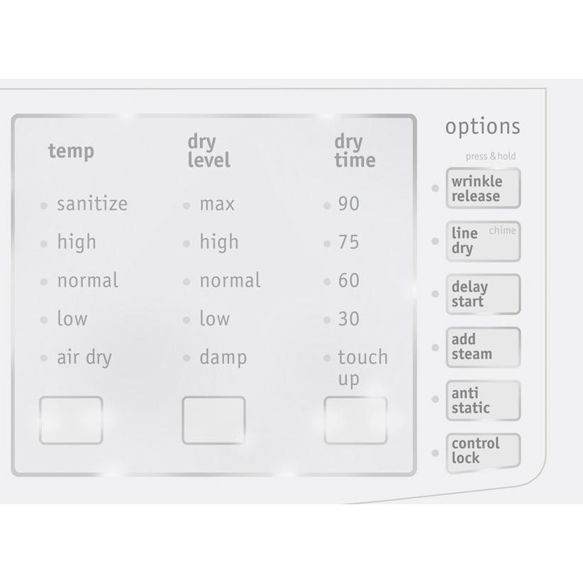  Frigidaire 7 cu. ft. Electric Dryer CFSE5115PW IMAGE 7