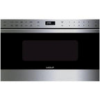 Wolf 24-inch, 1.2 cu. ft. Drawer Microwave Oven MD24TE/S IMAGE 1