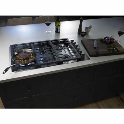  JennAir 36-inch Built-In Gas Cooktop JGC7636BP IMAGE 2
