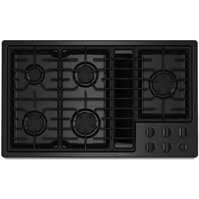  JennAir 36-inch Built-In Gas Cooktop JGD3536BB IMAGE 1