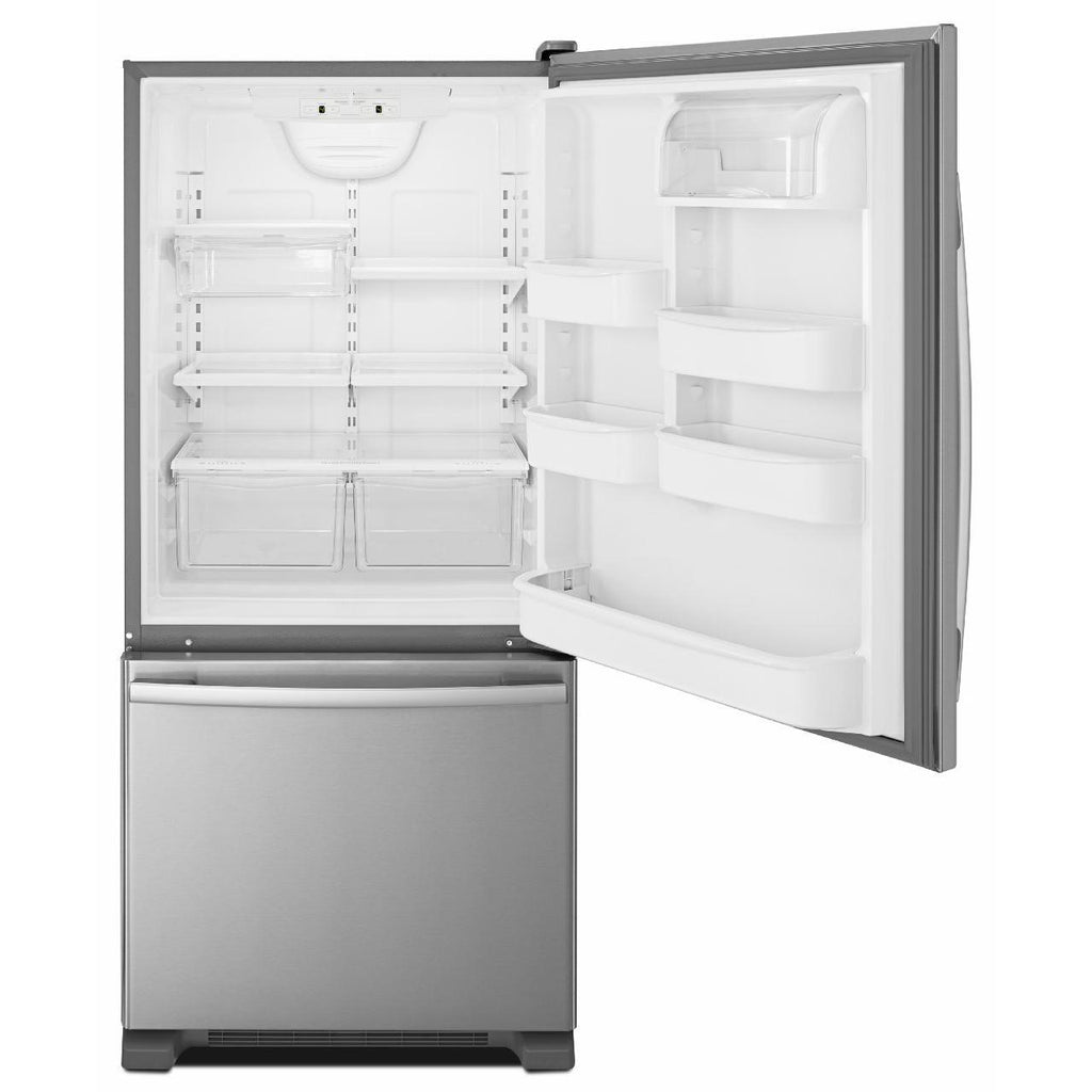  Amana 30-inch, 18 cu. ft. Bottom Mount Freezer Refrigerator ABB1924BRM IMAGE 2