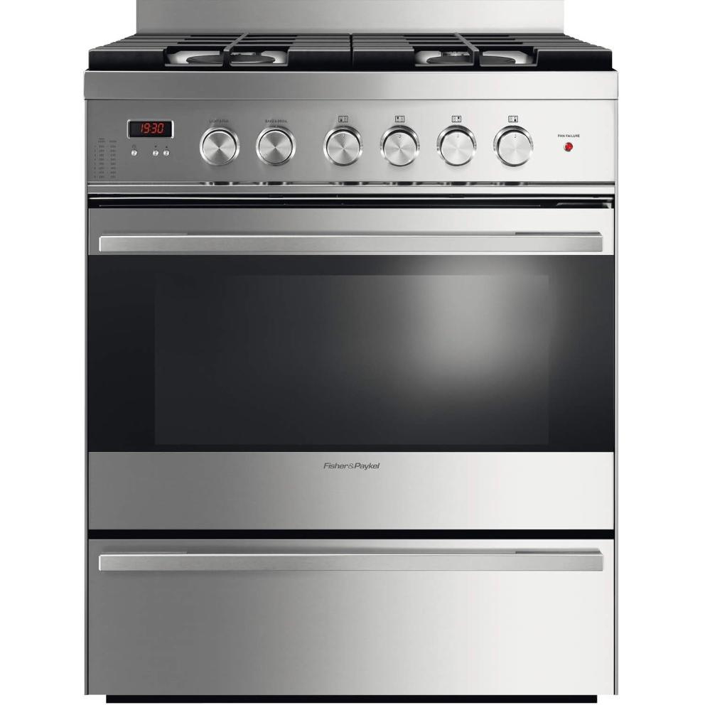  Fisher & Paykel 30-inch Freestanding Gas Range OR30SDBMX1 IMAGE 1