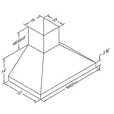 Vent-A-Hood 48-inch Wall Mount Range Hood PDH14-K48SS IMAGE 2