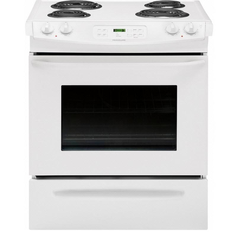  Frigidaire 30-inch Slide-In Electric Range FFES3015PW IMAGE 1