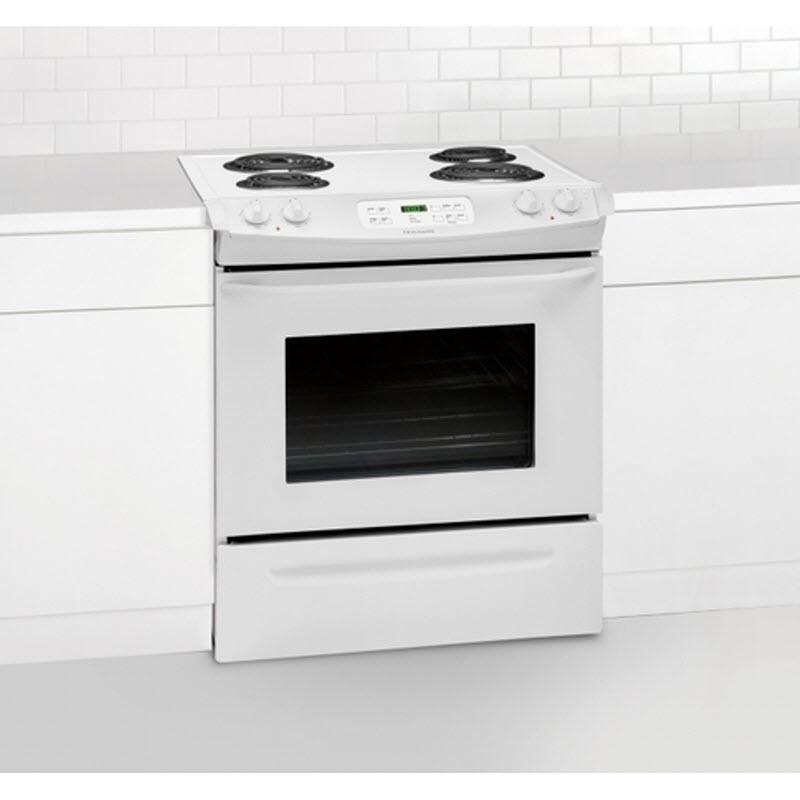  Frigidaire 30-inch Slide-In Electric Range FFES3015PW IMAGE 4