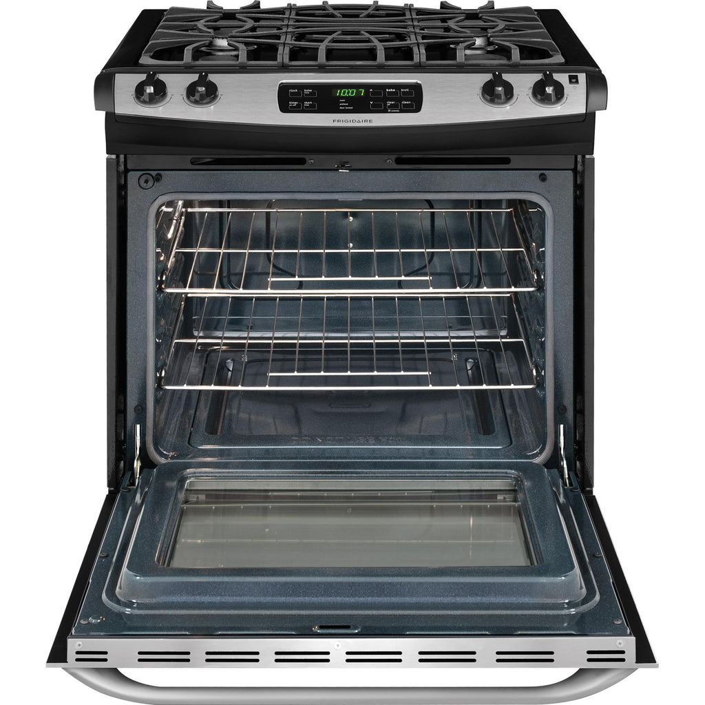  Frigidaire 30-inch Slide-In Gas Range FFGS3025PS IMAGE 2