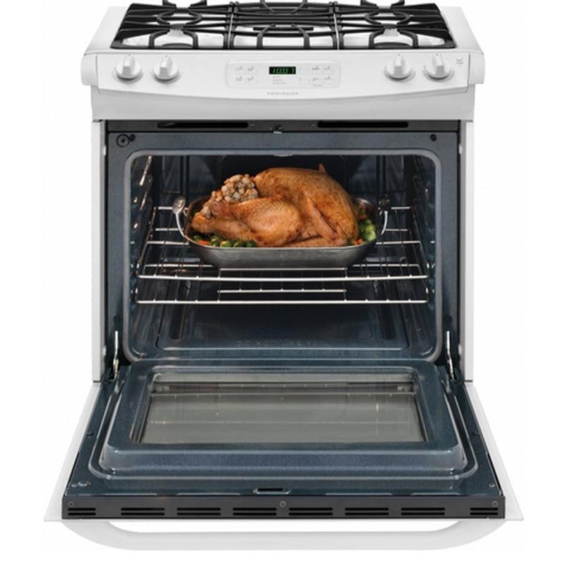  Frigidaire 30-inch Slide-In Gas Range FFGS3025PW IMAGE 3
