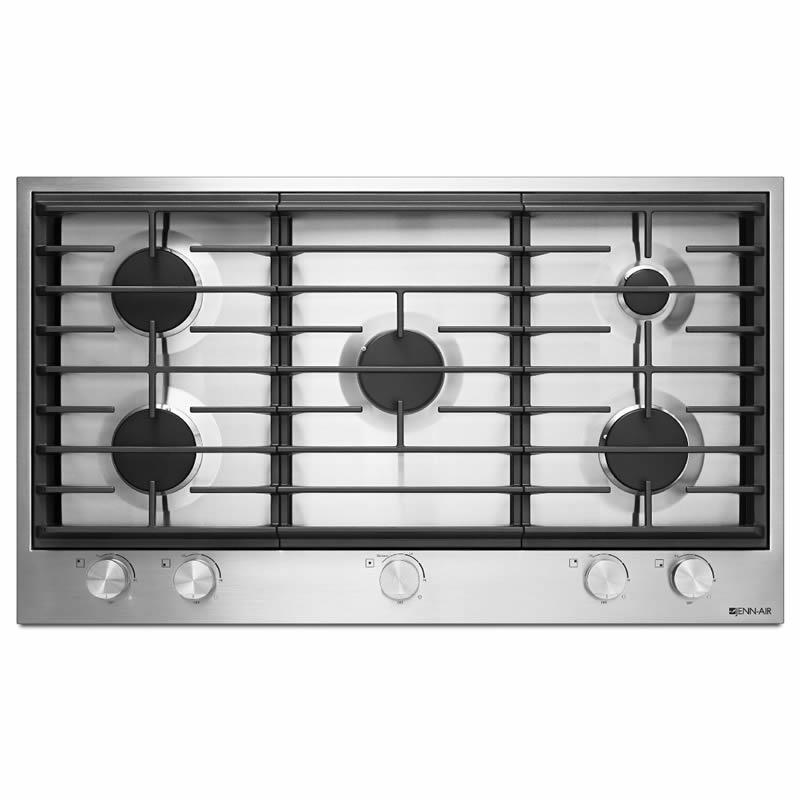 JennAir 36-inch Built-In Gas Cooktop JGC1536BS IMAGE 1