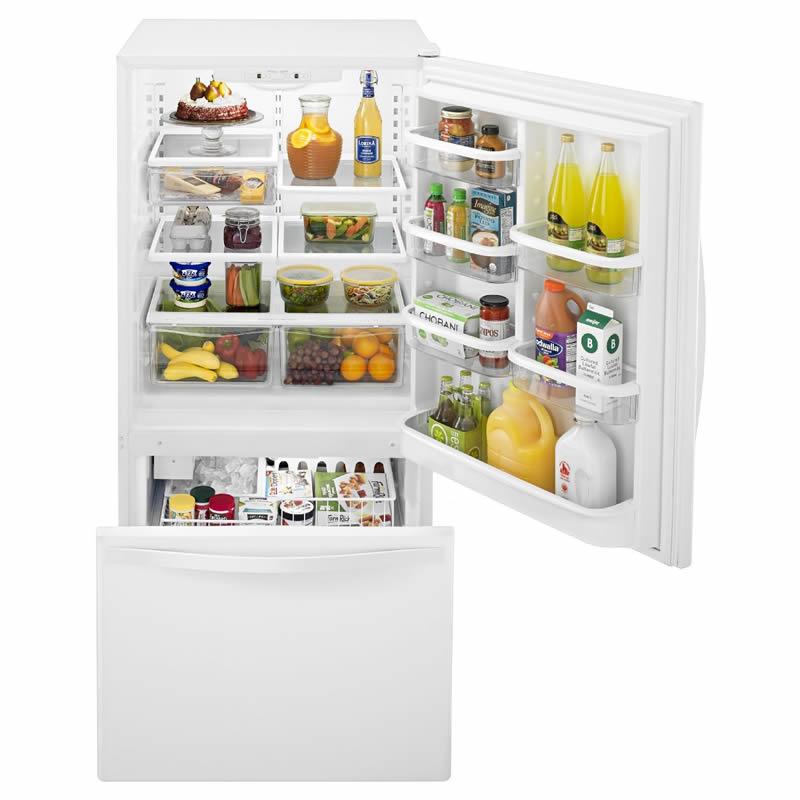  Whirlpool 33-inch, 22 cu. ft. Bottom Freezer Refrigerator with Icemaker WRB322DMBW IMAGE 5