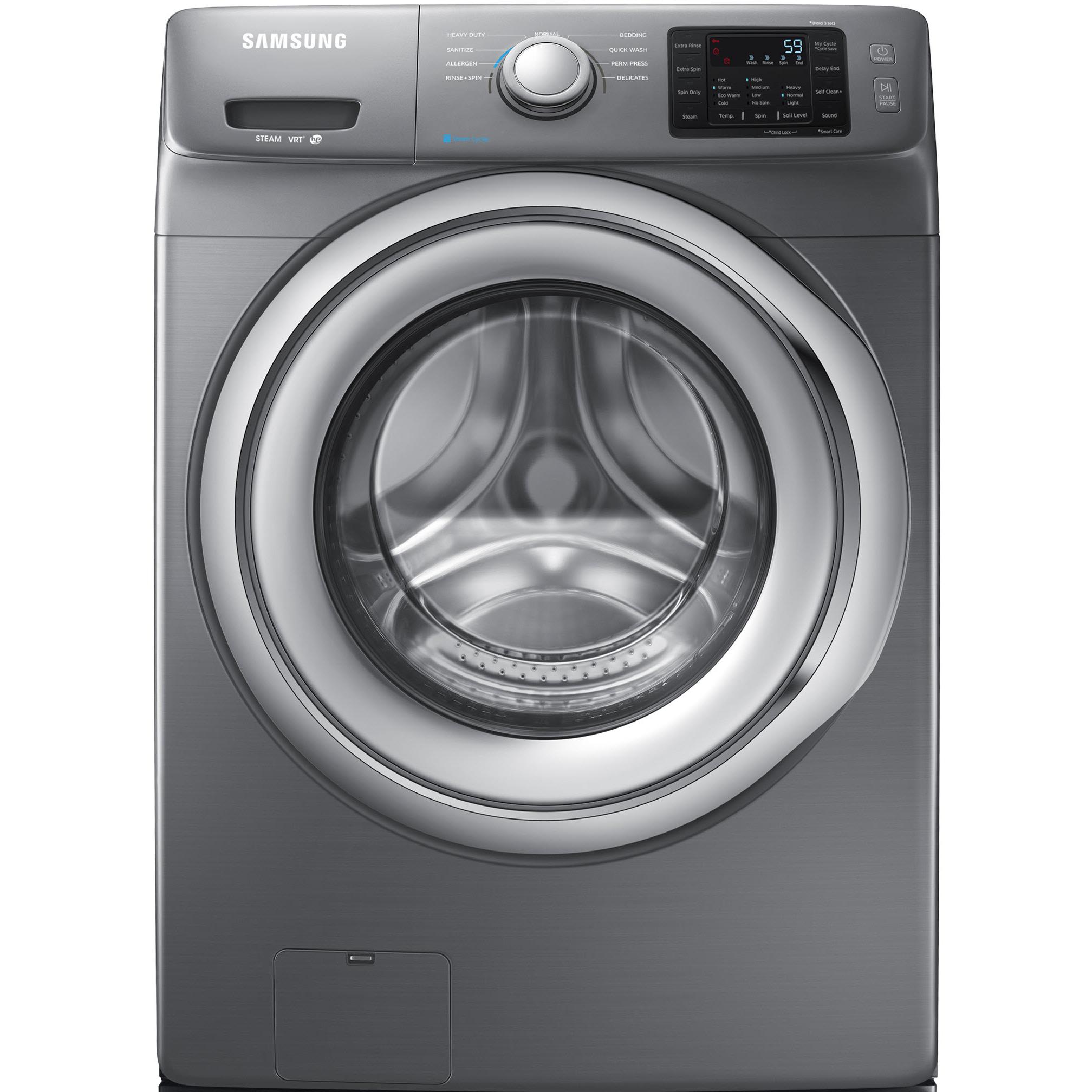  Samsung 4.8 cu. ft. Front Loading Washer with Steam WF42H5200AP/A2 IMAGE 1