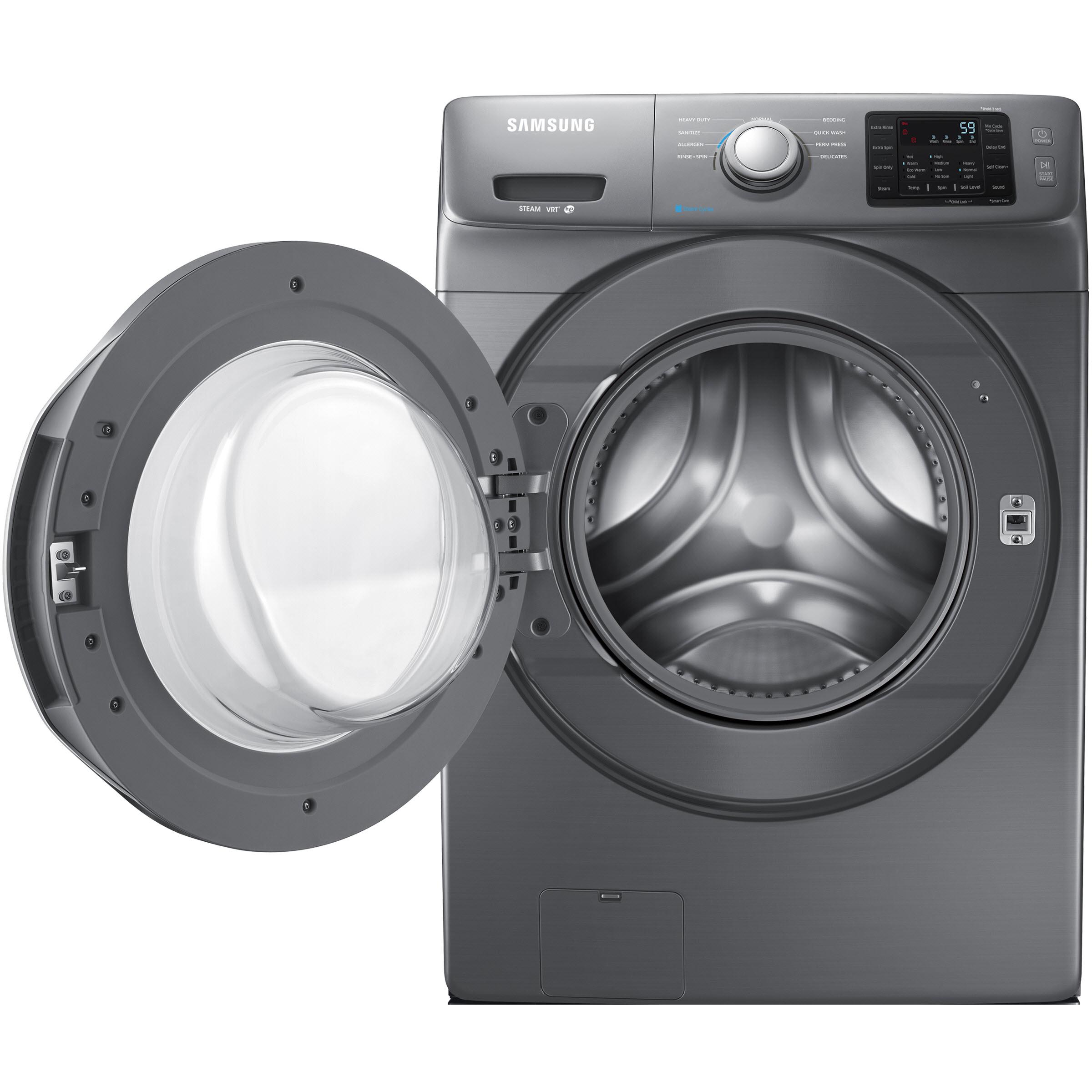  Samsung 4.8 cu. ft. Front Loading Washer with Steam WF42H5200AP/A2 IMAGE 2