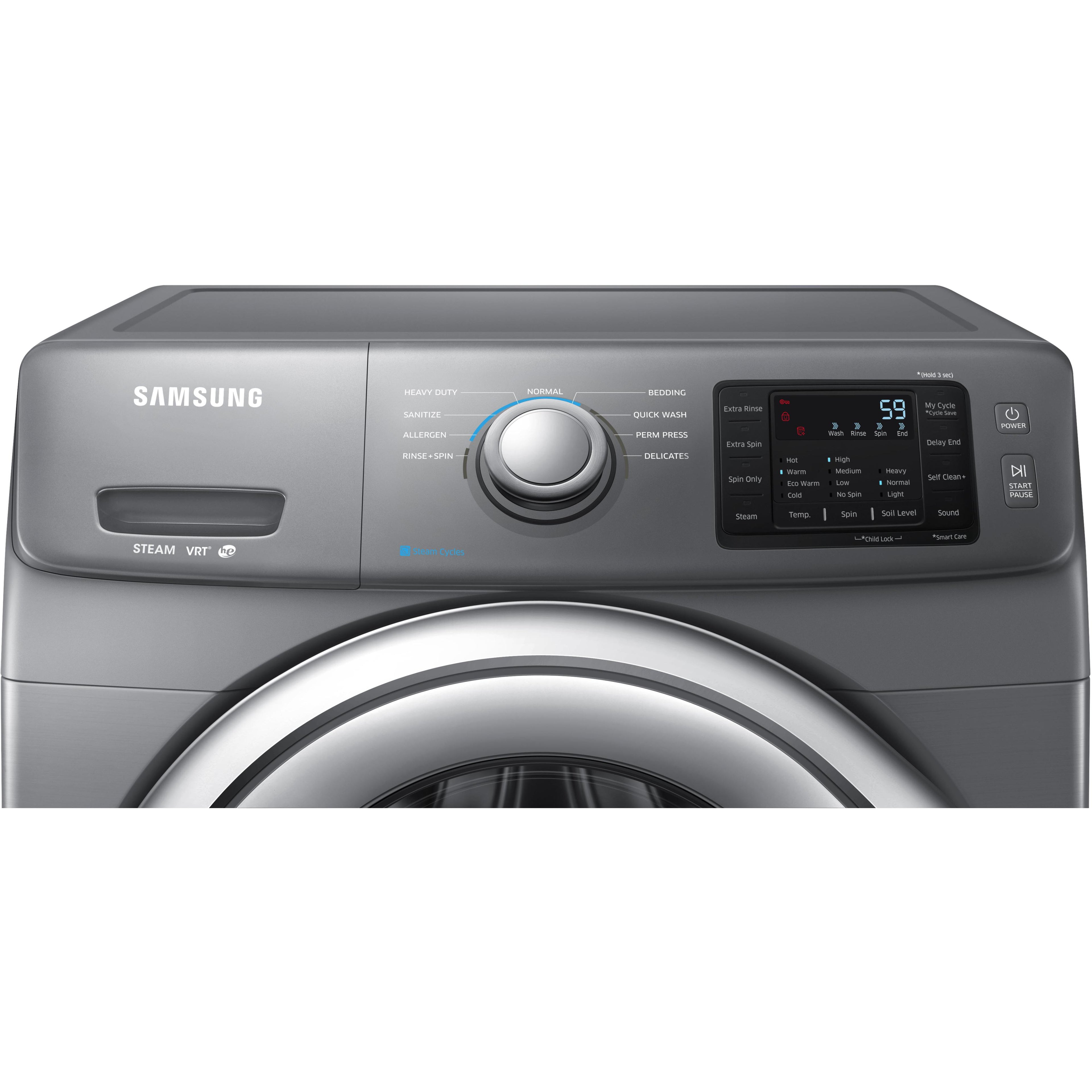  Samsung 4.8 cu. ft. Front Loading Washer with Steam WF42H5200AP/A2 IMAGE 3