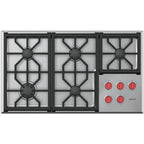  Wolf 36-inch Built-In Gas Cooktop CG365P/S IMAGE 1