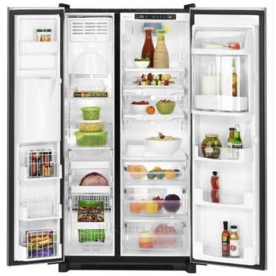  JennAir 36-inch, 25.6 cu. ft. Side-by-Side Refrigerator with Ice and Water JSD2695KES IMAGE 2