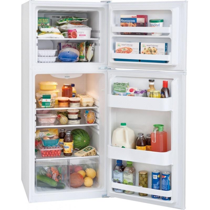  Frigidaire 24-inch, 11.5 cu. ft. Top Freezer Refrigerator FFTR1222QW IMAGE 3