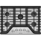 KitchenAid 30-inch Built-in Gas Cooktop with Even-Heat™ Burner KCGS350ESS IMAGE 1