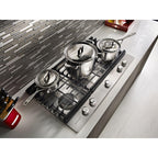  KitchenAid 36-inch Built-in Gas Cooktop with Griddle KCGS956ESS IMAGE 11