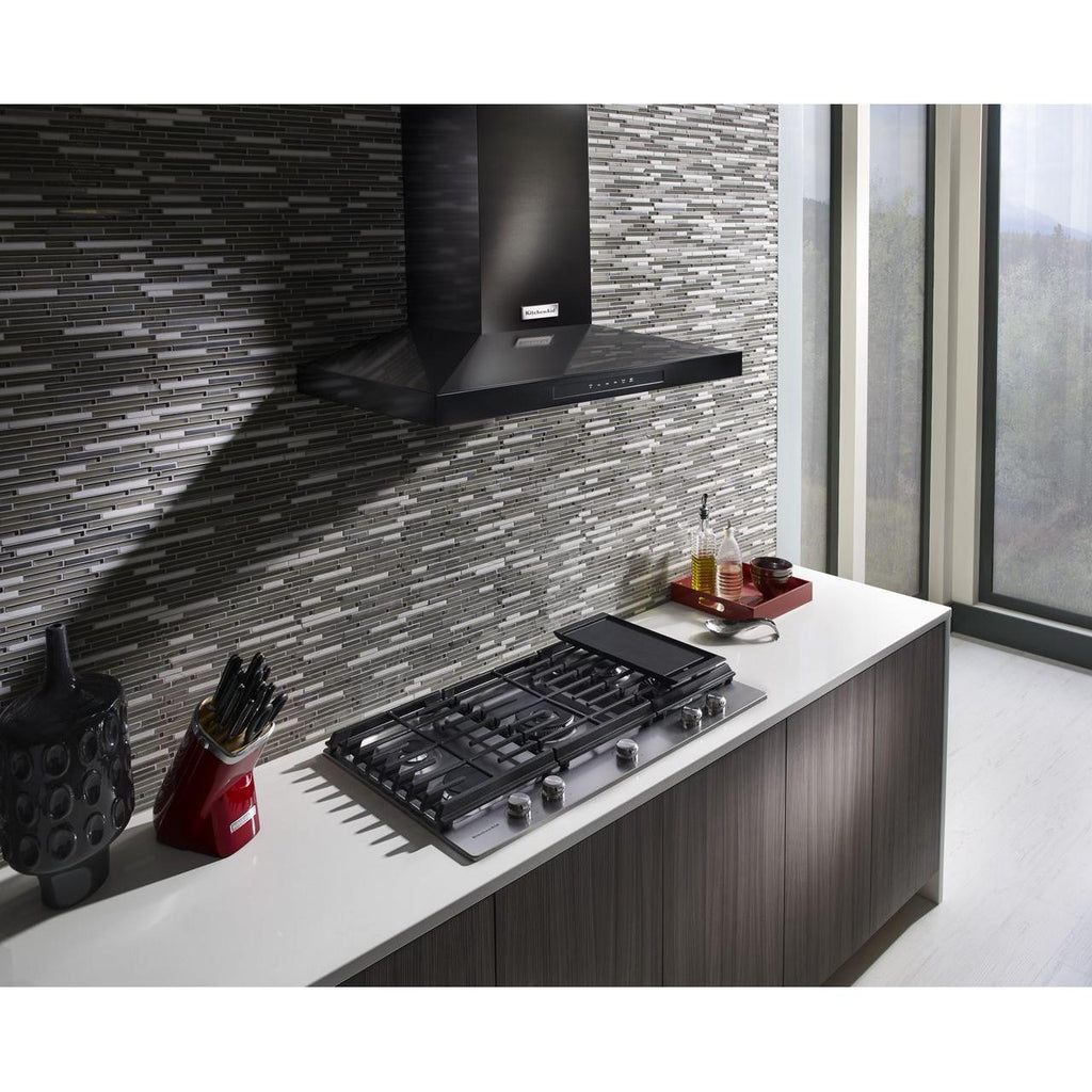  KitchenAid 36-inch Built-in Gas Cooktop with Griddle KCGS956ESS IMAGE 19