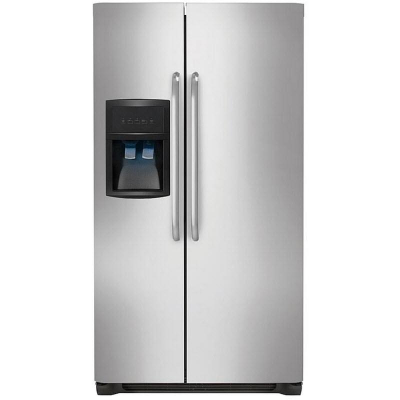  Frigidaire 36-inch, 26 cu. ft. Side-by-Side Refrigerator with Ice and Water FFSS2622NS IMAGE 1