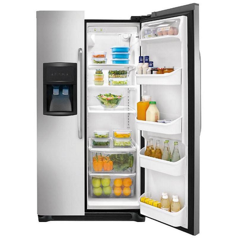  Frigidaire 36-inch, 26 cu. ft. Side-by-Side Refrigerator with Ice and Water FFSS2622NS IMAGE 2