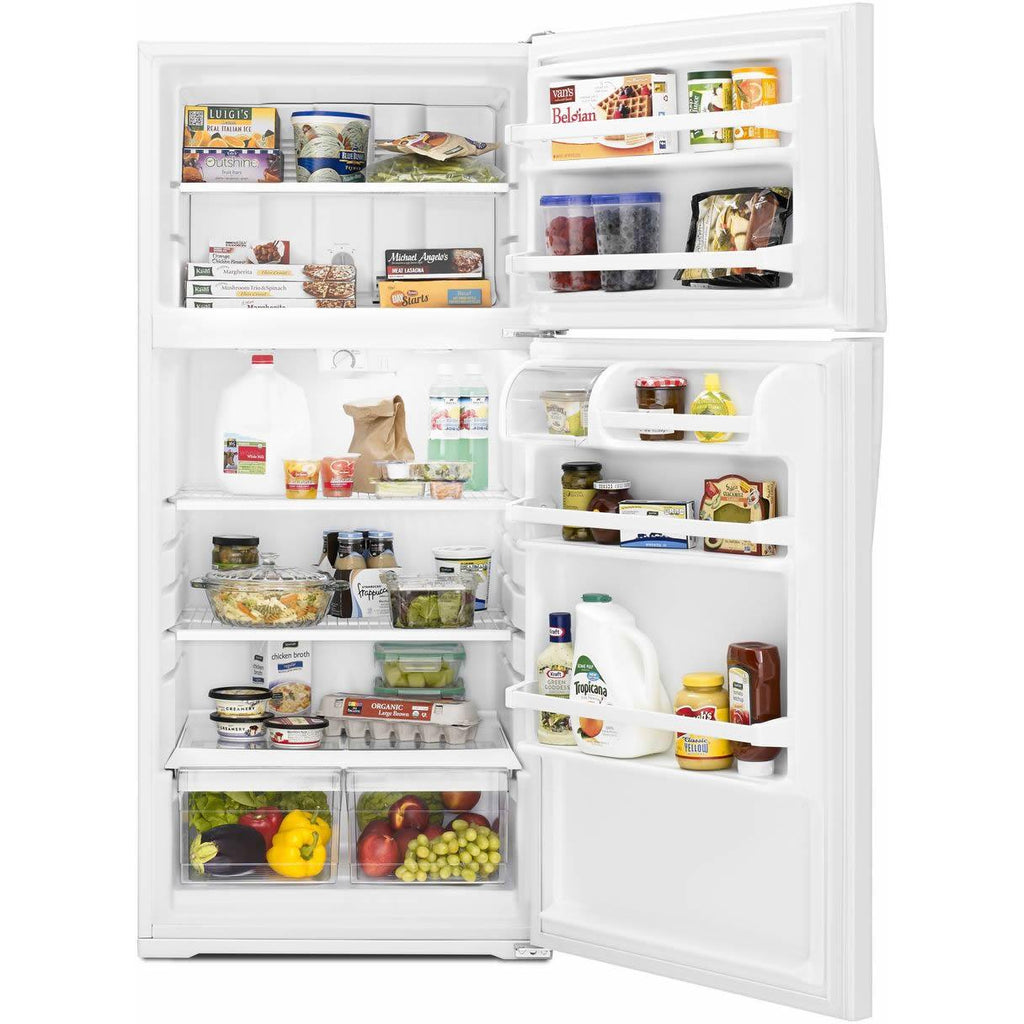  Whirlpool 28-inch, 14.3 cu. ft. Top Freezer Refrigerator WRT134TFDW IMAGE 8