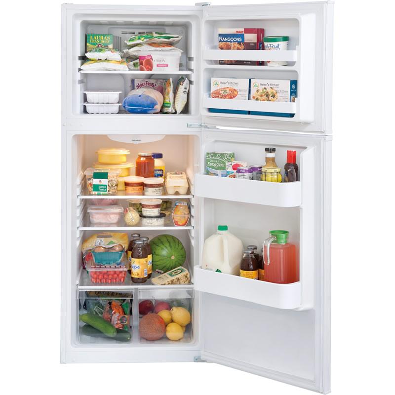  Frigidaire 24-inch, 9.9 cu. ft. Top Freezer Refrigerator FFET1022QW IMAGE 3
