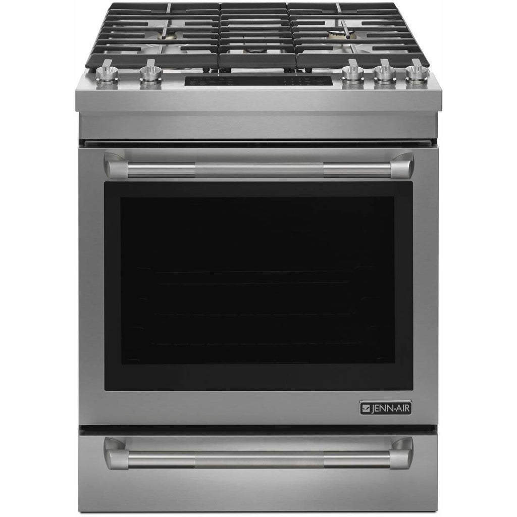  JennAir 30-inch Slide-in Gas Range with Aqualift® Self Cleaning Technology JGS1450DP IMAGE 1
