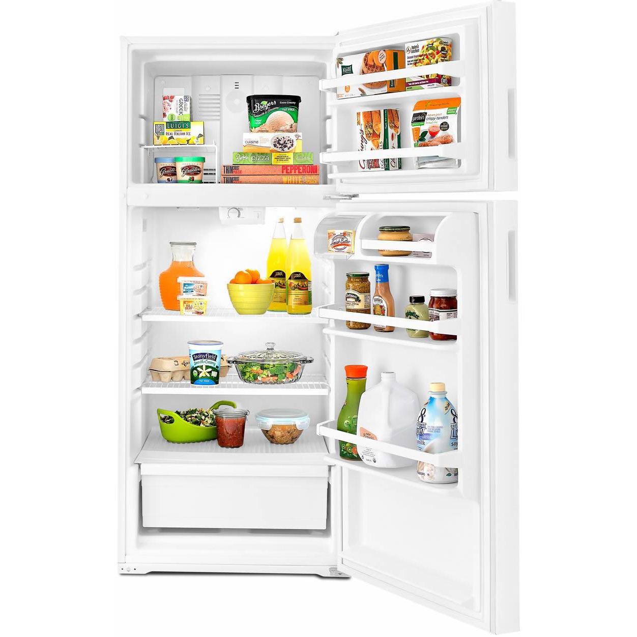  Amana 28in 14cu.ft. Top Mount Freezer Refrigerator ART104TFDW IMAGE 3
