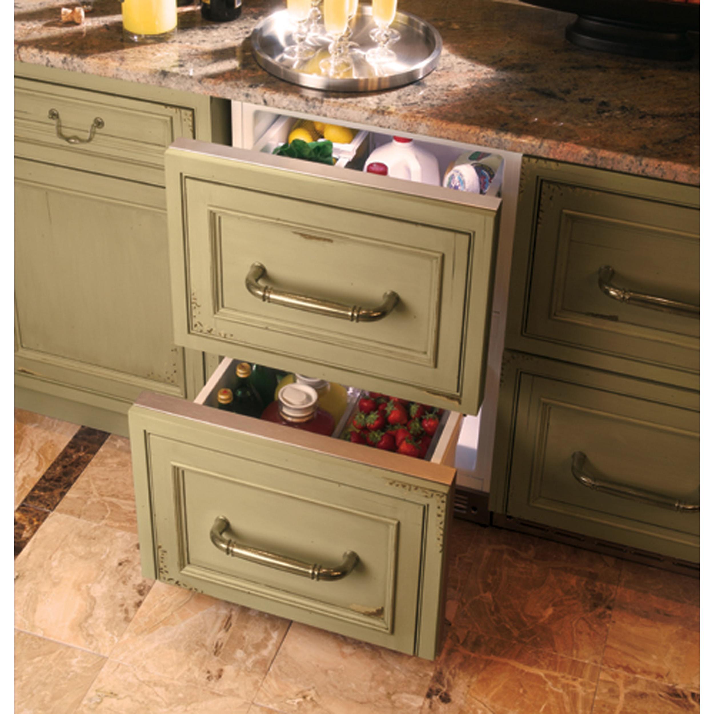  Monogram 24-inch, 5 cu. ft. Built-in Drawer Refrigerator ZIDI240HII IMAGE 2