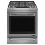  JennAir 30-inch Slide-in Dual-Fuel Range with DuraFinish™ Protection JDS1450CDP IMAGE 1